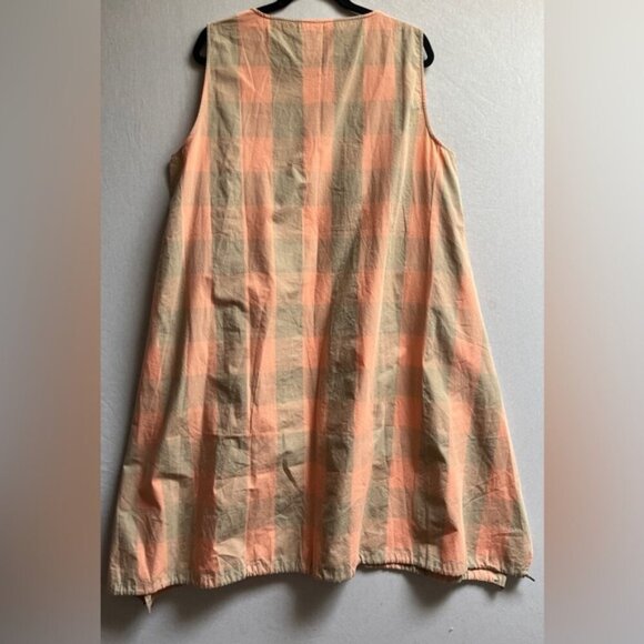 Oska Helmer Cotton Woven Check Dress Sz L/ XL - Picture 4 of 12